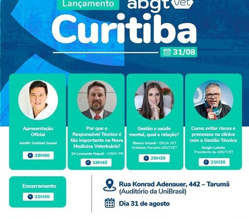 Lançamento AbgtVet Curitiba 31/08.