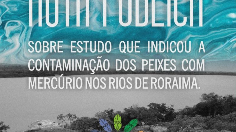 Nota pública sobre estudo que indicou a contaminação dos Peixes com mercúrio nos Rios de Roraima.