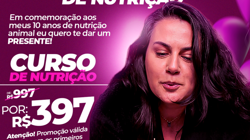 Curso de Nutrição com Dra. Carol Sant’Anna – Vetgourmet.