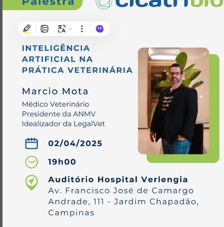Olá Colegas Veterinários de CAMPINAS E REGIÃO!! 😊✅