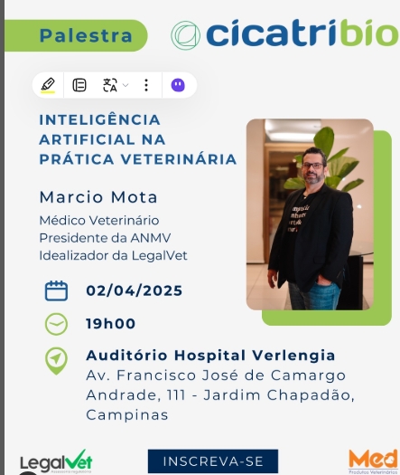 Olá Colegas Veterinários de CAMPINAS E REGIÃO!! 😊✅