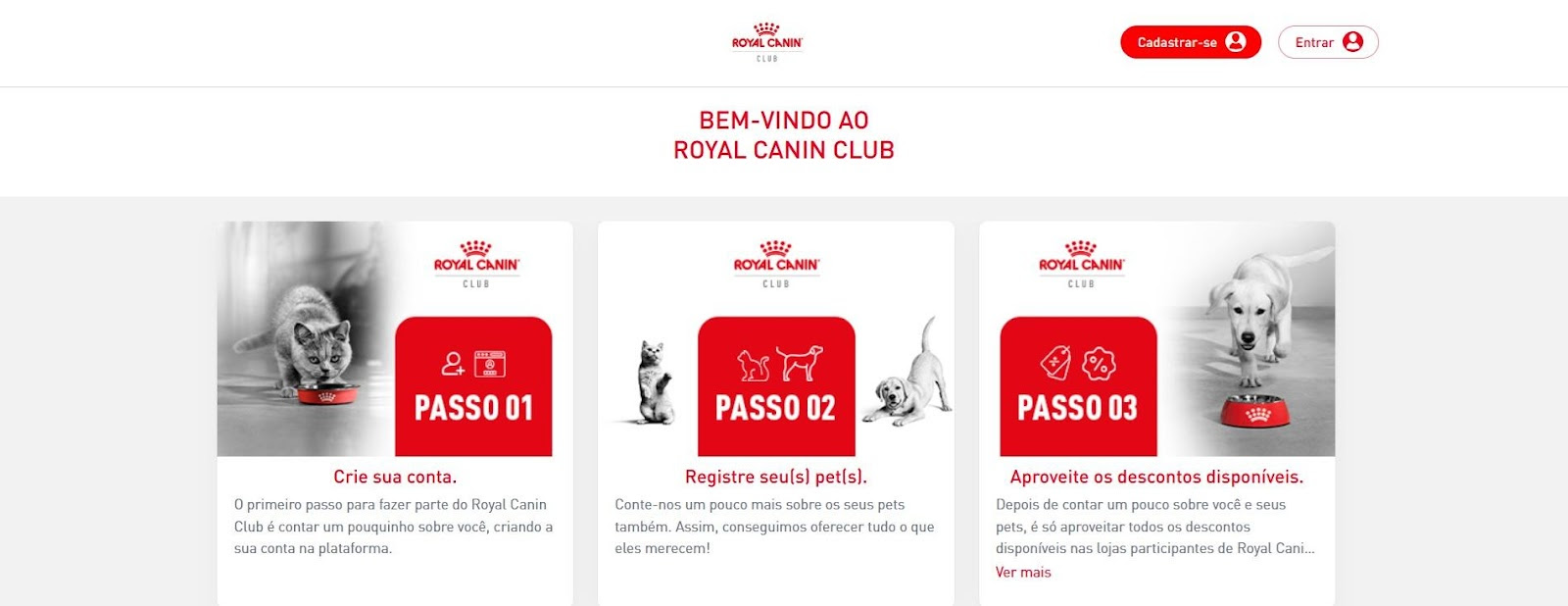 ROYAL CANIN® lança plataforma de benefícios para tutores de animais de estimação.