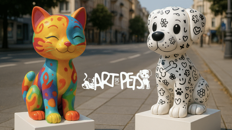 Exposição de esculturas de cães e gatos vai ocupar a cidade de São Paulo em prol da causa animal
