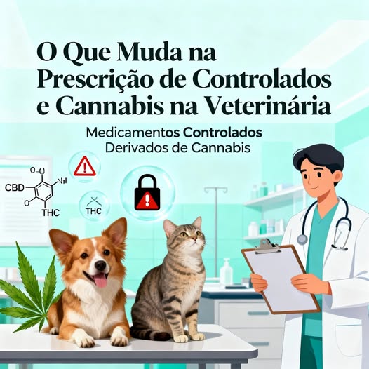 Atenção, Médico-Veterinário: a prescrição de medicamentos sob controle especial.