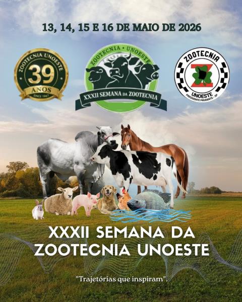 XXXII Semana da Zootecnia – “Trajetórias que inspiram”.