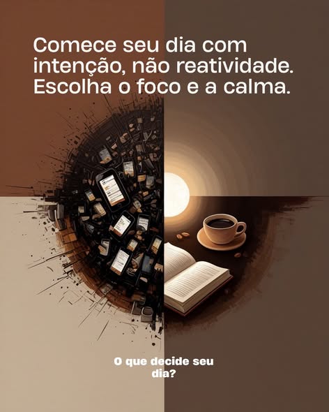 Você já decidiu como vai ser o seu dia hoje?