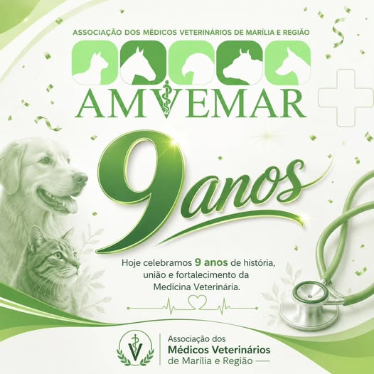 AMVEMAR completa 9 anos! 🎉💚