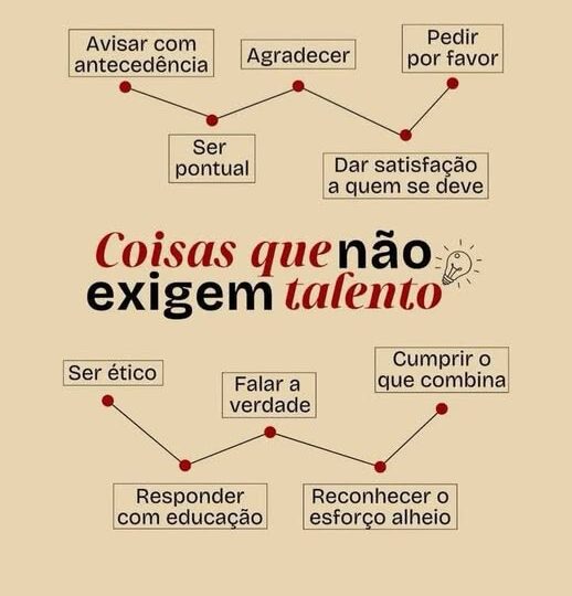 Já reparou que as coisas que mais fazem diferença na vida não exigem nenhum talento especial?