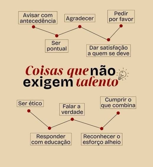 Já reparou que as coisas que mais fazem diferença na vida não exigem nenhum talento especial?
