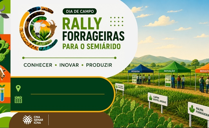 CNA lança Rally Forrageiras para levar tecnologia e conhecimento a produtores do Semiárido.