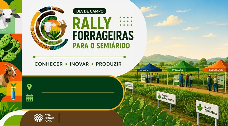 CNA lança Rally Forrageiras para levar tecnologia e conhecimento a produtores do Semiárido.