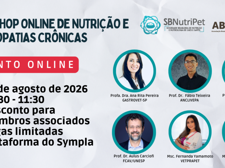 WORKSHOP ONLINE DE NUTRIÇÃO E ENTEROPATIAS CRÔNICAS.